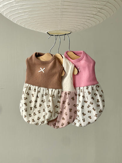 Vintage Teddy Ballon one-piece