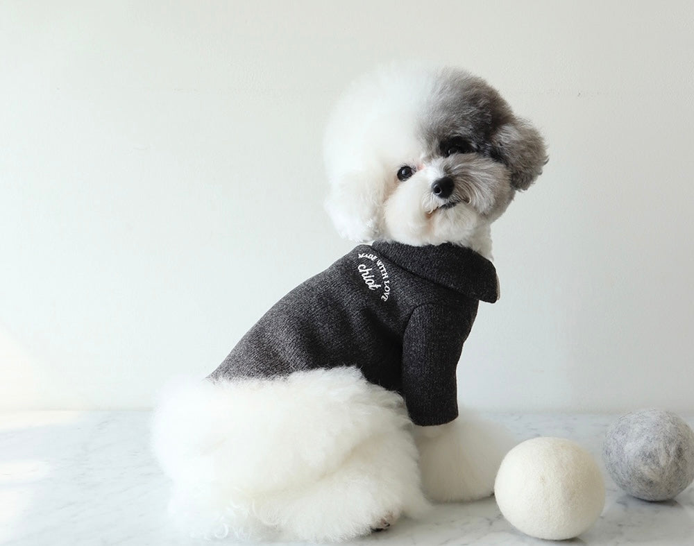 Creamble Logo Knit Zip-up