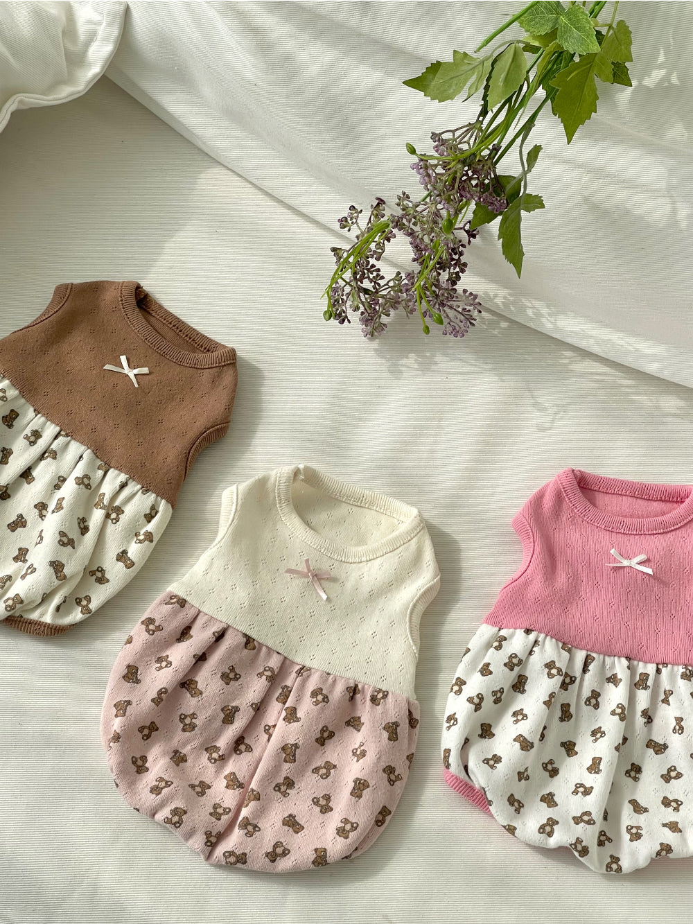 Vintage Teddy Ballon one-piece